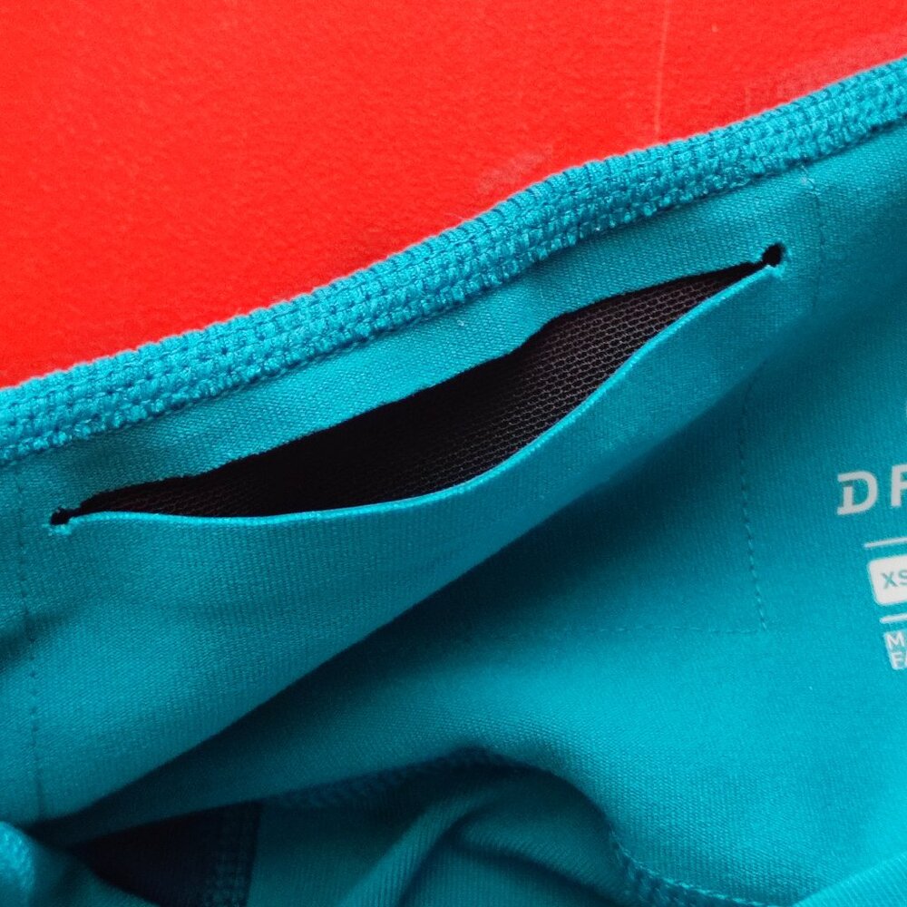 Nike Dri-Fit athletic / sport leggings turquoise  blue women's size XS - Picture 7 of 7